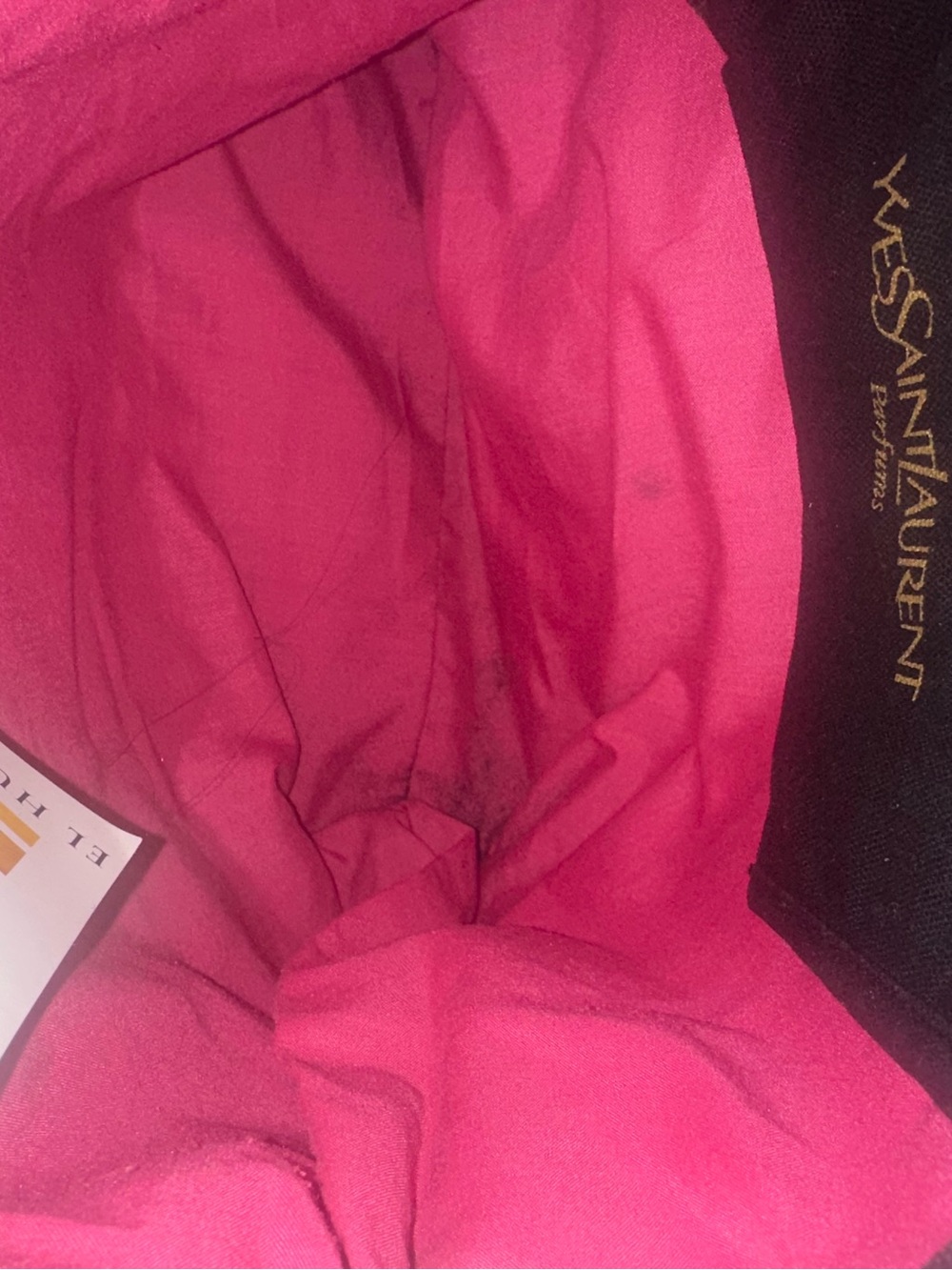 Yves Saint Laurent perfums Black Canvas Tote with Gold YSL Emblem - Picture 11 of 16